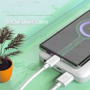 T-PHOX KABELIS EXCEED USB-C BALTAS 0,5M - Image 2