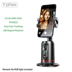 T-PHOX ICIRCLE GIMBAL/TRIKOJIS SU AI VEIDO SEKIMO FUNKCIJA 360° JUODAS LAIKIKLIS - Image 3