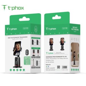 T-PHOX ICIRCLE GIMBAL/TRIKOJIS SU AI VEIDO SEKIMO FUNKCIJA 360° JUODAS LAIKIKLIS - Image 7
