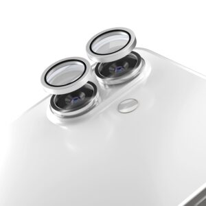 Etteri fotoaparato objektyvo apsauga, skirta Apple iPhone 17, balta