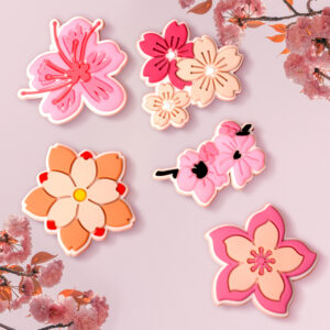 3D lipdukas Pink blossom 5 vnt. rinkinys - Image 2