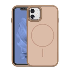 Frame Thin Mag dėklas, skirtas Apple iPhone 11, rudas