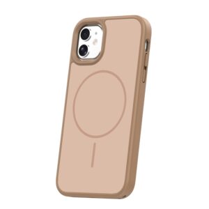Frame Thin Mag dėklas, skirtas Apple iPhone 11, rudas - Image 2