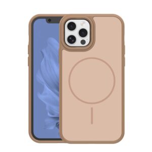 Frame Thin Mag dėklas, skirtas Apple iPhone 12 / 12 Pro 6,1" rudas
