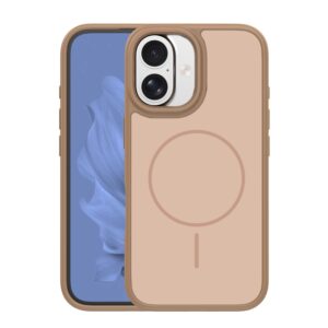Frame Thin Mag dėklas, skirtas Apple iPhone 16 6,1" rudas