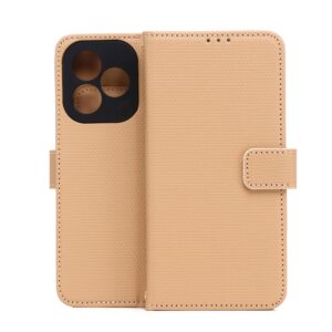 Išmanusis trikampio formos dėklas, skirtas Xiaomi Redmi A7 Pro, rudas