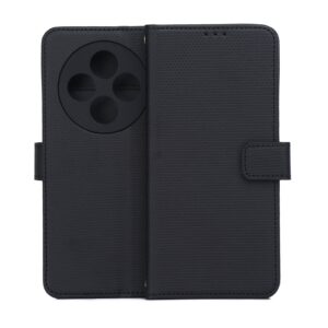 Išmanusis „Triangle“ dėklas, skirtas Xiaomi Redmi 14C 4G / 14C 5G / Redmi A4 / POCO C75, juodas
