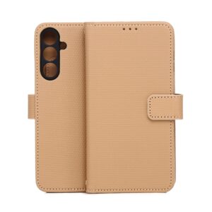 Išmanusis „Triangle“ dėklas, skirtas Samsung Galaxy A16 4G / A16 5G / M16 5G, juodas, rudas