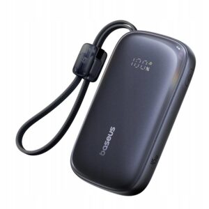 Baseus Powerbank EnerFill FC21 Qpow 3 Ultra 20000mAh 22.5W su LCD ekranu ir laidu juodas