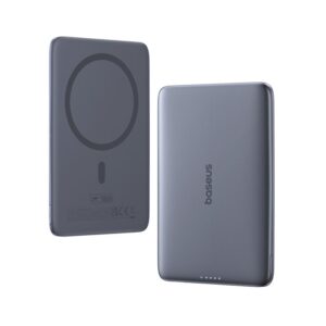 Baseus magnetinis išorinis akumuliatorius PicoGo AM41 5000mAh 20W itin plonas, su 60W USB-C laidu pilkas - Image 2
