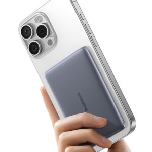 Baseus magnetinis išorinis akumuliatorius PicoGo AM41 5000mAh 20W itin plonas, su 60W USB-C laidu pilkas - Image 3