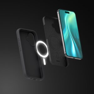 Etteri silikoninis Mag dėklas Apple iPhone 17 juodas - Image 6