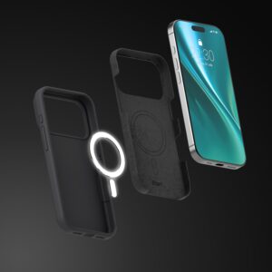 Etteri silikoninis Mag dėklas, skirtas Apple iPhone 17 Pro / 18 Pro, juodas - Image 9