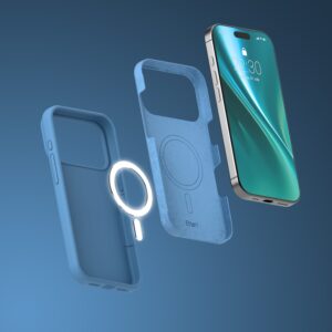 Etteri silikoninis Mag dėklas, skirtas Apple iPhone 17 Pro Max / 18 Pro Max, tamsiai mėlynas - Image 9