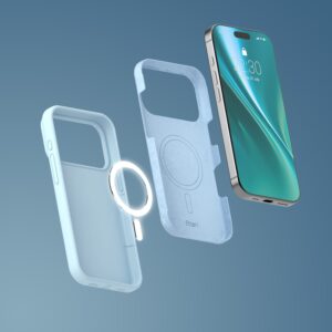 Etteri silikoninis Mag dėklas, skirtas Apple iPhone 17 Pro Max / 18 Pro Max, šviesiai mėlynas - Image 9