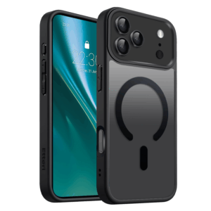 Etteri matinis magnetinis dėklas, skirtas Apple iPhone 17 Pro / 18 Pro, juodas