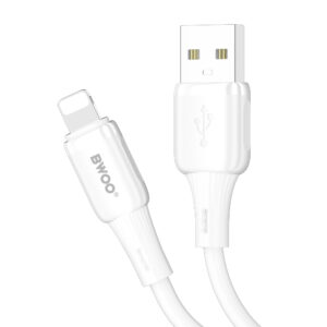 BWOO 3A silikoninis laidas X329L usb - lightning 3A 1m baltas - Image 3