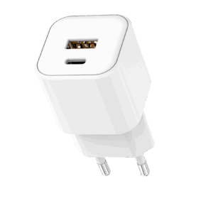 Setty sieninis įkroviklis USB-A + USB-C 20W LSGaN-AC-200 baltas - Image 2