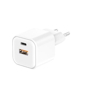 Setty sieninis įkroviklis USB-A + USB-C 20W LSGaN-AC-200 baltas - Image 4