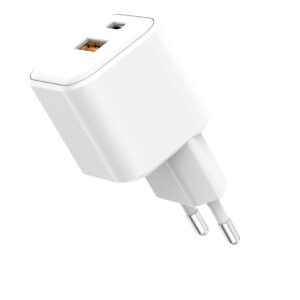 Setty sieninis įkroviklis USB-A + USB-C 20W LSGaN-AC-200 baltas - Image 5