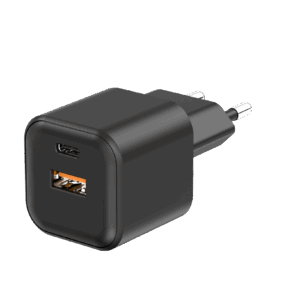 Setty sieninis įkroviklis USB-A + USB-C 20W LSGaN-AC-201 juodas - Image 6