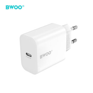 BWOO sieninis įkroviklis CDA233 PD 20W 1x USB-C su USB-C - Lightning laidu baltas - Image 2