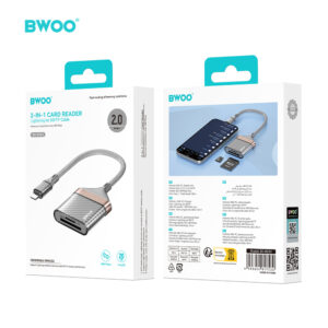 BWOO Adapteris Lightning į SD kortelę / TF kortelę BZ63 - Image 2