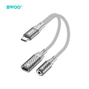 BWOO 2 viename adapteris Type C į Type C / 3.5 mm jungtį BZ67 - Image 2