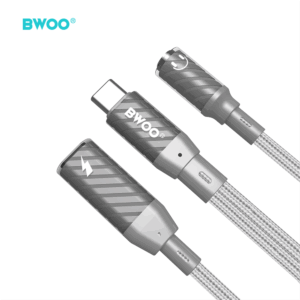 BWOO 2 viename adapteris Type C į Type C / 3.5 mm jungtį BZ67 - Image 3