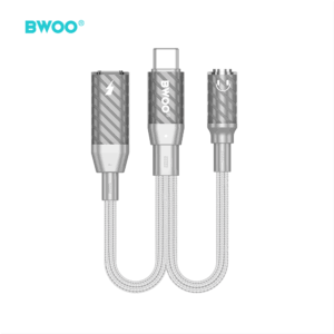 BWOO 2 viename adapteris Type C į Type C / 3.5 mm jungtį BZ67 - Image 4