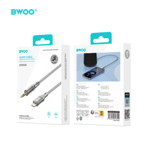 BWOO AUX laidas Lightning į 3.5mm jungtį audio AUX073 - Image 5