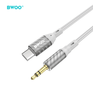 BWOO AUX laidas Type C į 3.5mm jungtį audio AUX074 - Image 2