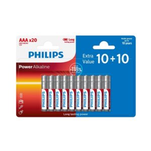 Baterija PHILIPS AAA LR03 lizdinė pakuotė 10+10vnt. - Image 3