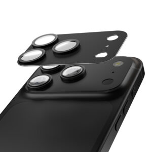 Etteri pilnas fotoaparato objektyvo apsauginis stikliukas, skirtas Apple iPhone 17 Pro Max, juodas