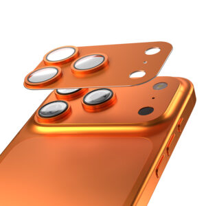 Etteri pilna kameros objektyvo apsauga, skirta Apple iPhone 17 Pro, oranžinė