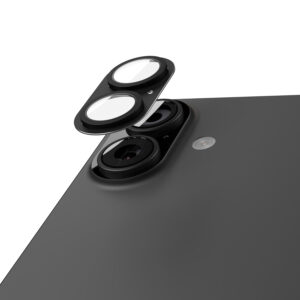 Etteri pilna kameros objektyvo apsauga, skirta Apple iPhone 17, juoda