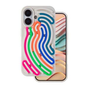 „DIY“ gyvatės odos imitacijos dėklas, skirtas „Apple iPhone 16“ 6,1" smėlio spalvos