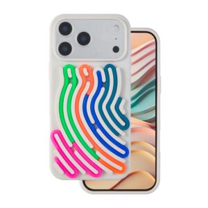 „Pasidaryk pats“ gyvatės odos imitacijos dėklas, skirtas Apple iPhone 17 Pro Max 6,9" smėlio spalvos
