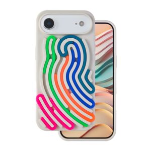„DIY“ dėklas gyvatės odos raštu, skirtas Apple iPhone 17 Air 6,6", smėlio spalvos