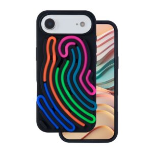 „DIY“ dėklas gyvatės odos rašto, skirtas Apple iPhone 17 Air 6,6" juodas