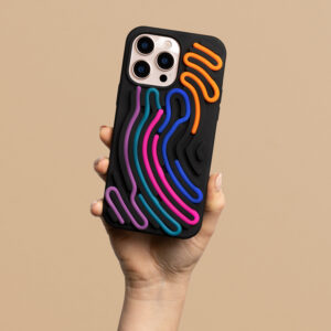 „DIY“ gyvatės odos imitacijos dėklas, skirtas Apple iPhone 15 Pro 6,1", juodas - Image 2