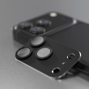 Etteri pilnas fotoaparato objektyvo apsauginis stikliukas, skirtas Apple iPhone 17 Pro Max, juodas - Image 2