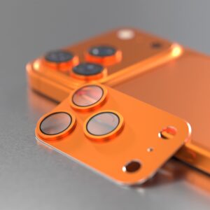 Etteri pilna kameros objektyvo apsauga, skirta Apple iPhone 17 Pro Max, oranžinė - Image 2
