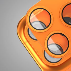 Etteri pilna kameros objektyvo apsauga, skirta Apple iPhone 17 Pro, oranžinė - Image 3