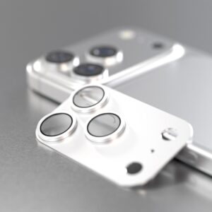 Etteri pilna kameros objektyvo apsauga, skirta Apple iPhone 17 Pro, sidabrinė - Image 2