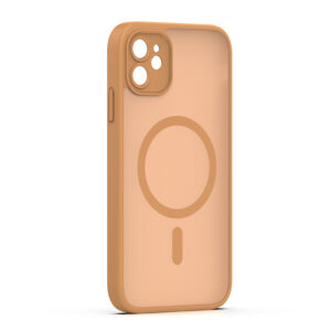 Mag Matt dėklas, skirtas Apple iPhone 11, rudas, su apsauga kamerai - Image 2
