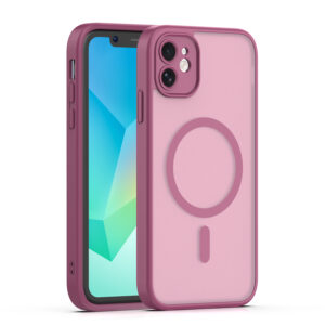 Mag Matt dėklas Apple iPhone 11 bordo spalvos su apsauga kamerai