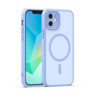 Mag Matt dėklas Apple iPhone 12 6,1" šviesiai mėlynas apsauga kamerai