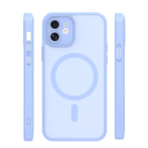 Mag Matt dėklas Apple iPhone 12 6,1" šviesiai mėlynas apsauga kamerai - Image 2