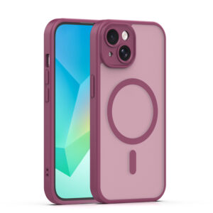 Mag Matt dėklas Apple iPhone 13 6,1" bordo spalvos su apsauga kamerai